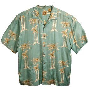 Jos A. Bank Men's Silk Hawaiian style button down shirt - Size LARGE